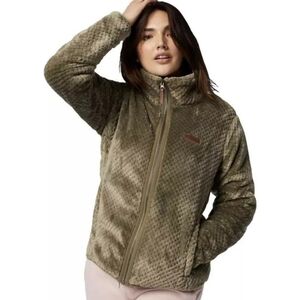Columbia Women's Fire Side II Sherpa Fz size L Stone Green